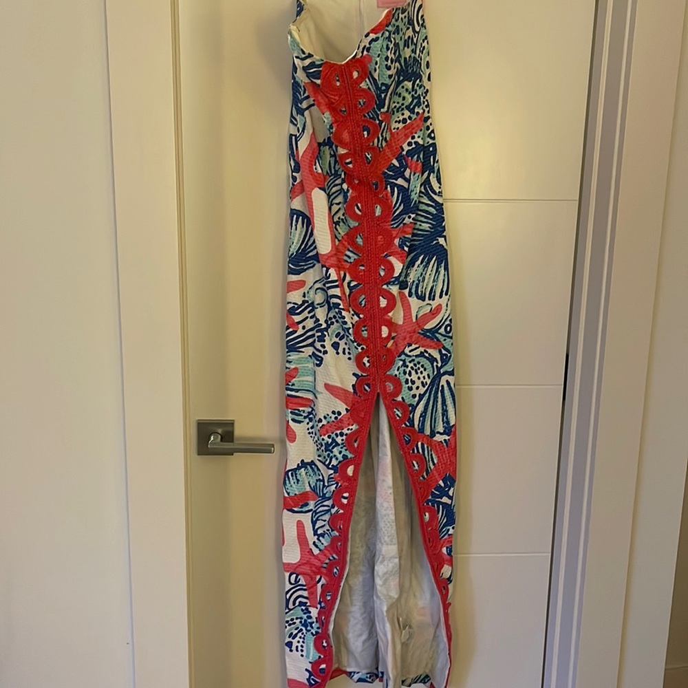 Strapless maxi dress
